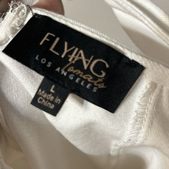 Flying Tomato Halter Plunge Jumpsuit Large - Picture 2 of 6